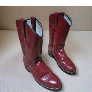 Rodeo Drive Red Cowboy Boots Woman's Size 7M RD860 USA